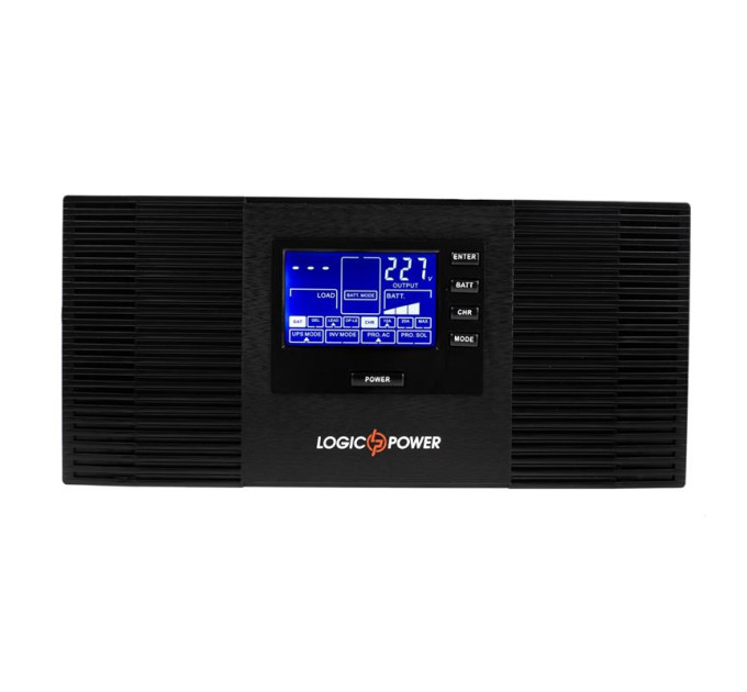LogicPower Джерело безперебійного живлення LogicPower LPM-PSW-1500VA (1050 Вт), Lin.int., AVR, 2 x евро, метал