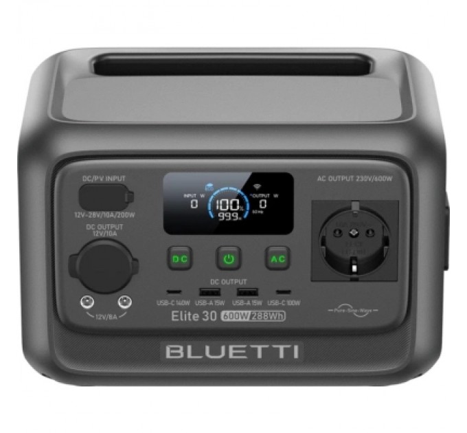 BLUETTI Зарядна станція BLUETTI Elite 30 V2, 600W, 288Wh (EL30V2)