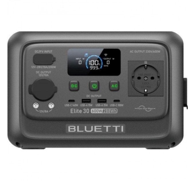 BLUETTI Зарядна станція BLUETTI Elite 30 V2, 600W, 288Wh (EL30V2)