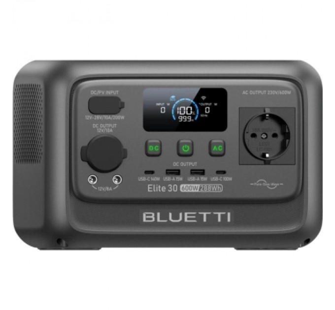 BLUETTI Зарядна станція BLUETTI Elite 30 V2, 600W, 288Wh (EL30V2)