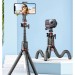 RTAKO Штатив RTAKO C03 Octopus Extendable Tripod Selfie Stick (with Detachable Phone Holder) Black (6942063212416)