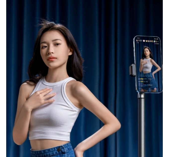 RTAKO Штатив RTAKO ZJ-ZB03 2.1M Matte Finish Carbon Steel Black (6975068278637)