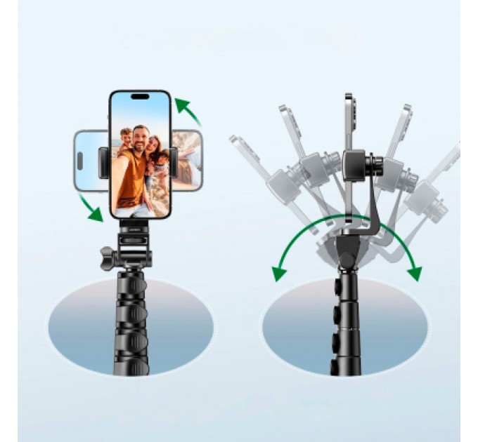 Ugreen Штатив Ugreen LP680 Selfie Stick Tripod with Bluetooth Remote Black (15609)