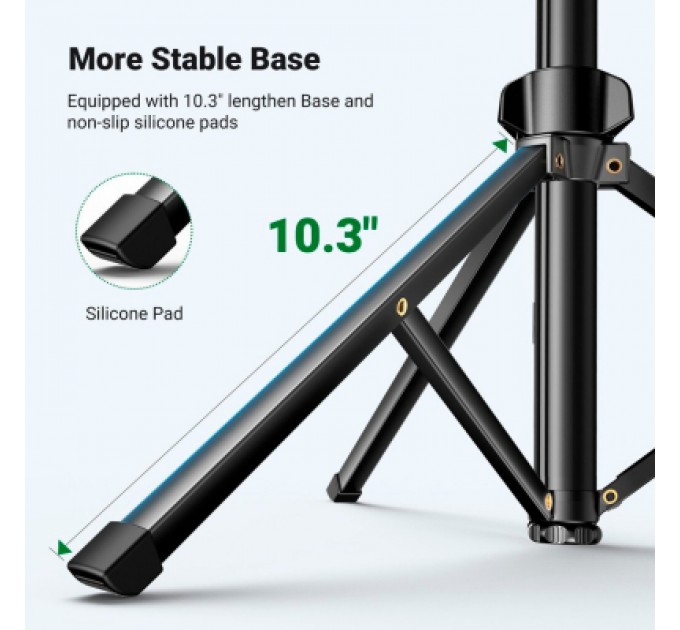 Ugreen Штатив Ugreen LP680 Selfie Stick Tripod with Bluetooth Remote Black (15609)