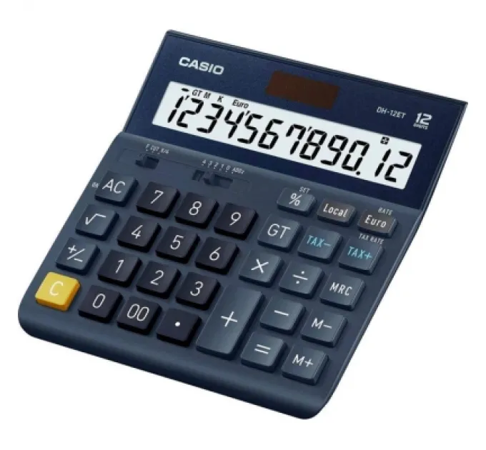 Casio Калькулятор Casio DH-12ET-W-EP, чорний (CALC-CAS-DH-12ET-W-E)