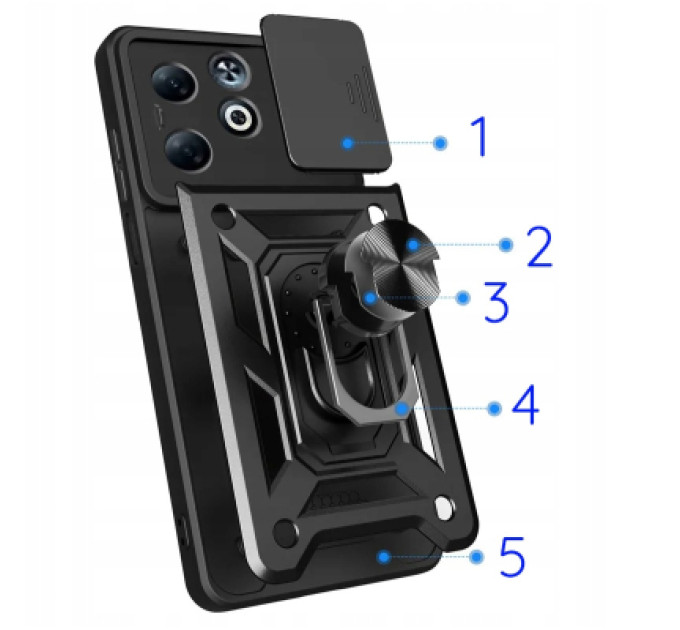BeCover Чохол до мобільного телефона BeCover Military Infinix Smart 9 (X6532) Black (713049)