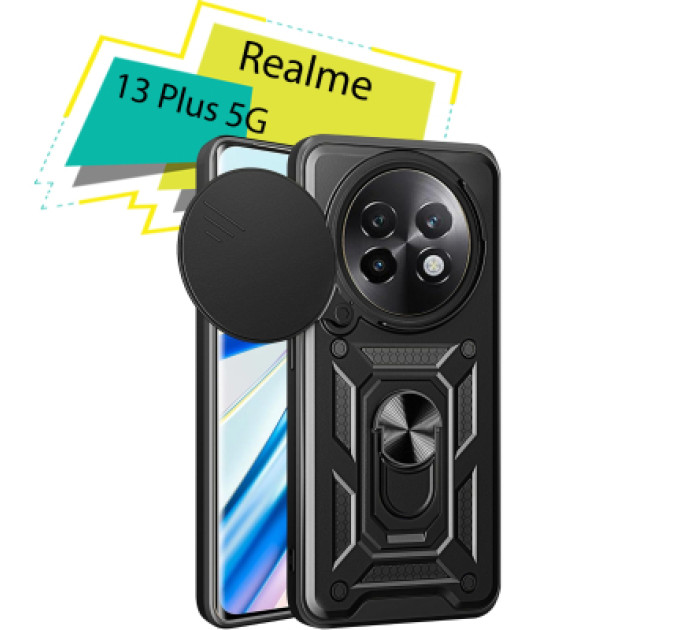 BeCover Чохол до мобільного телефона BeCover Military Realme 13 Plus 5G Black (713076)