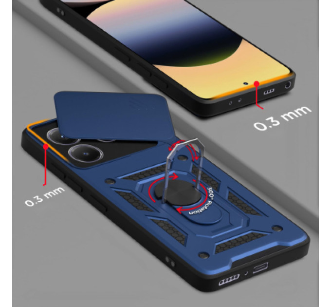 BeCover Чохол до мобільного телефона BeCover Military Xiaomi Redmi Note 14 5G Blue (713093)