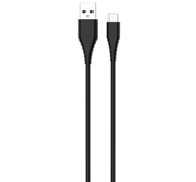 ColorWay Кабель ColorWay USB-microUSB  (PVC), 2.4А, 1м, Black (CW-CBUM025-BK)