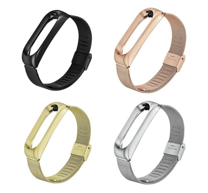 BeCover Ремінець BeCover Metal для Xiaomi Mi Band 4/3 Rose Gold (704654)