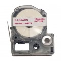 UKRMARK Стрічка для принтера етикеток UKRMARK E-LC4WRN, 12мм х 8м, red on white, сумісна з LC-4WRN (900925)