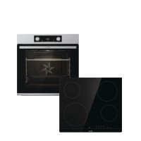 Комплект вбудованої техніки Gorenje BO6737E02X -нерж + ECT41SC- чорна (SET_BO6737E02X_ECT41SC)