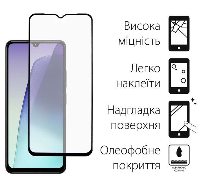 Dengos Захисне скло Dengos для Xiaomi Redmi 14C Black Full Glue (DG-TGSCP-07)