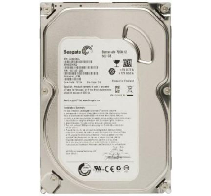 Seagate_ Накопичувач HDD SATA  500GB Seagate Barracuda 7200.12 7200rpm 16MB (ST500DM002) Refurbished