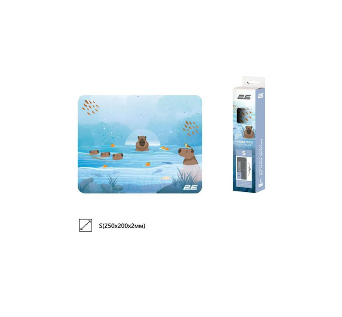2E Ігрова поверхня 2E Capybarra S Blue (2E-PAD-S-CAPY-BLUE)