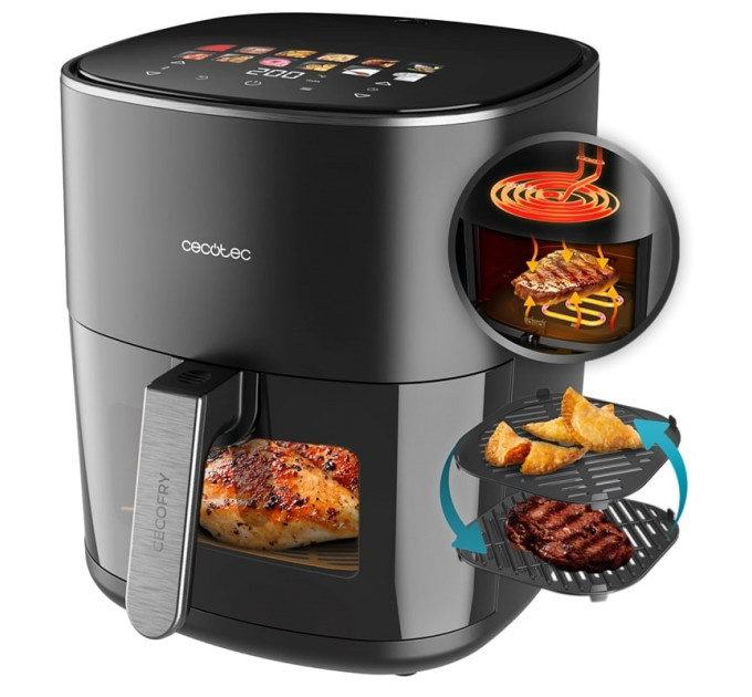 Cecotec Мультипіч Cecotec Cecofry&Grill Duoheat 6500 (A01_EU01_100500)