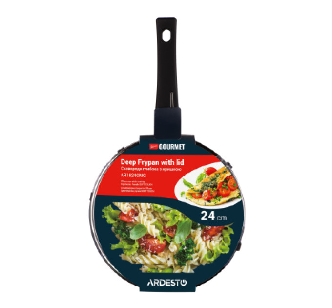 Ardesto Сковорода Ardesto Gemini Gourmet Andria, 24см, алюміній, чорний (AR1924GMG)