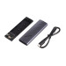Maxxter Зовнішня кишеня Maxxter M.2 NVMe PCIe, USB 3.2 Type-C, Metal, Black (EHDE-2280S-01)