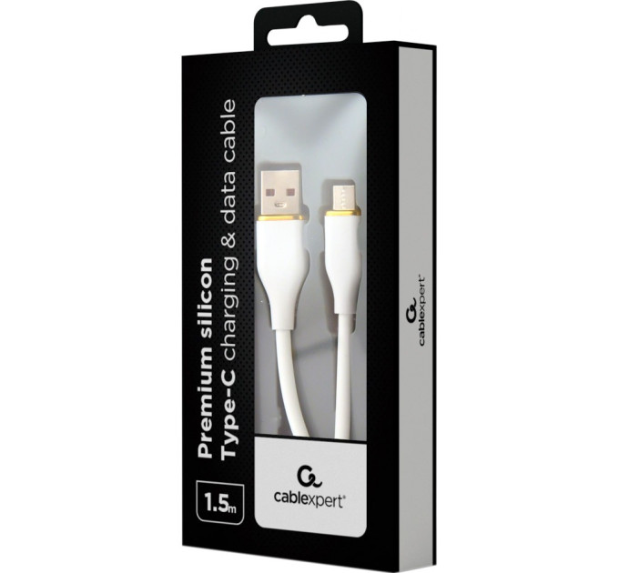 Cablexpert Кабель Cablexpert USB - USB Type-C (M/M), 2.1 A, 1.5 м, White (CC-USB2S-AMCM-1.5M-W)