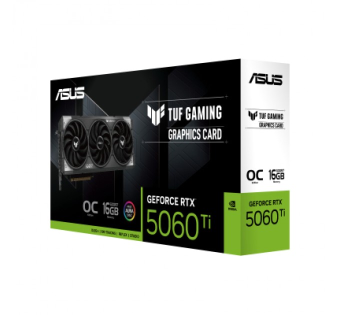 ASUS Відеокарта ASUS GeForce RTX5060Ti 16Gb TUF OC GAMING (TUF-RTX5060TI-O16G-GAMING)
