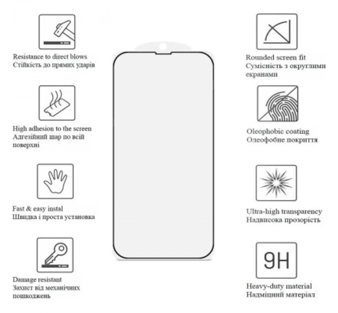 Drobak Скло захисне Drobak Ceramics Xiaomi Redmi Note 13 Pro / Mi13T / Mi13T Pro (595969)