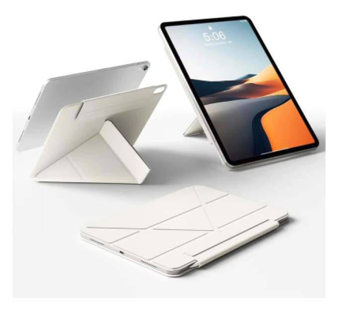 BeCover Чохол до планшета BeCover Ultra Slim Origami Magnetic Apple iPad Mini 6 2021 Beige (712943)
