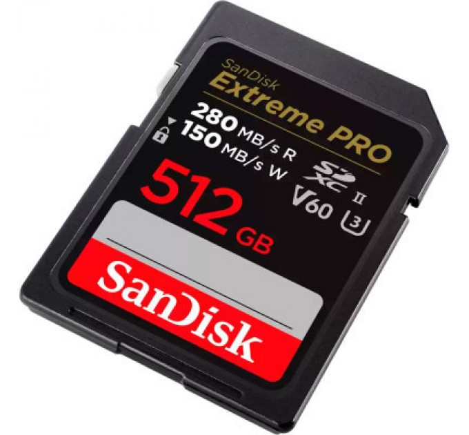 SanDisk Карта пам'яті SanDisk 512GB SDXC class 10 UHS-II U3 V60 (SDSDXEP-512G-GN4IN)