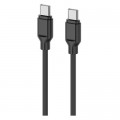 2E Дата кабель USB-C to USB-C 1.0m Glow 60W black 2E (2E-CCCC-BL)