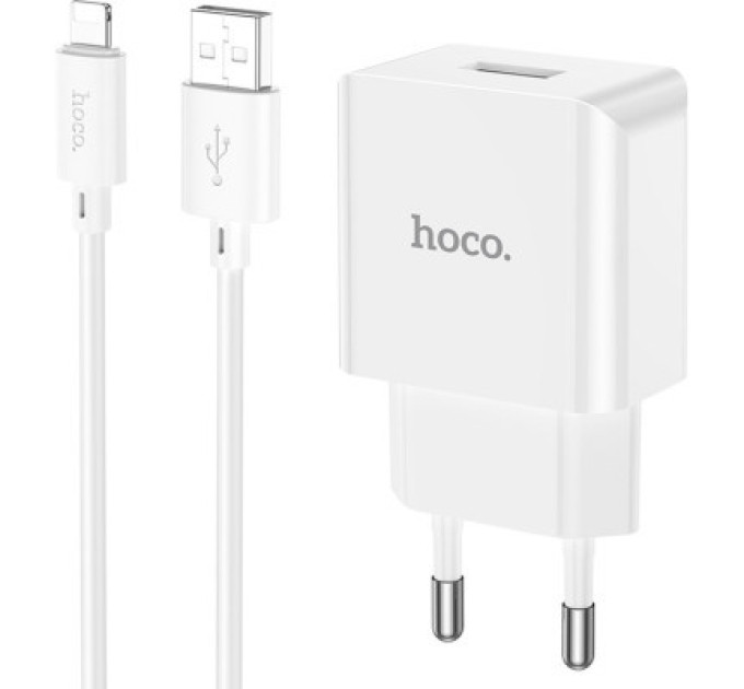 HOCO Зарядний пристрій HOCO C106A charger set(iP) White (6931474783899)