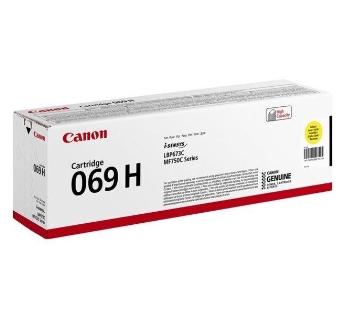 Canon Картридж для Canon (069H) MF752Cdw Yellow (5095C002)