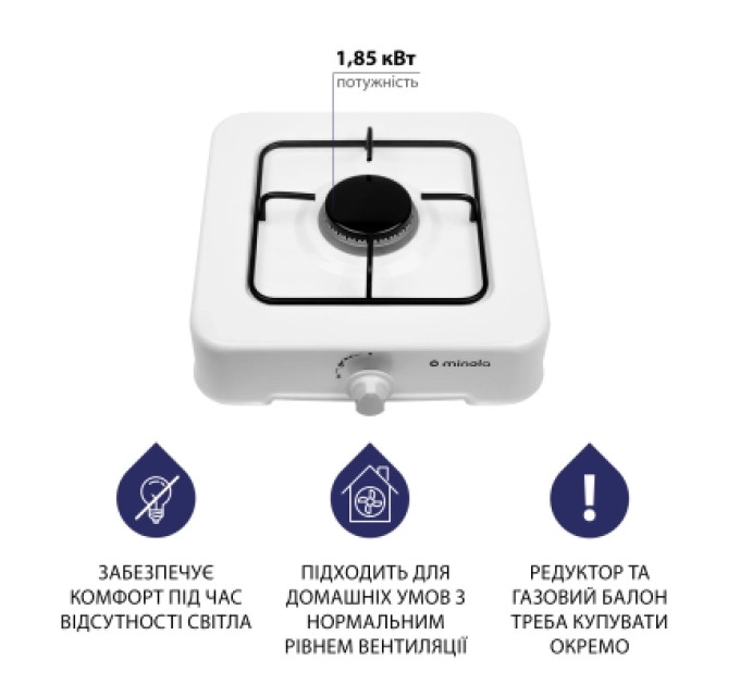 Minola Настільна плита Minola TGH 100 WH