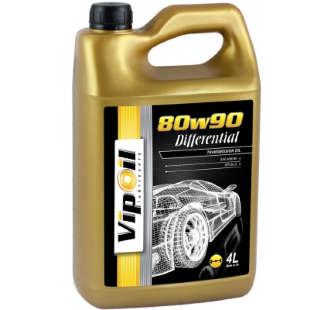 VIPOIL Трансмісійна олива VIPOIL Differential 80W90 GL-5, 4л (0162857)