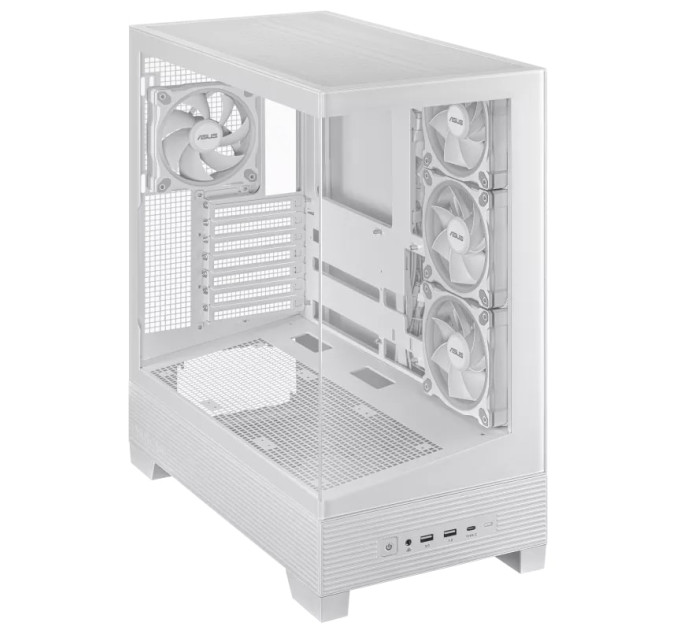 ASUS Корпус Asus A31 Plus White Tempered Glass без БЖ (90DC00R3-B19000)