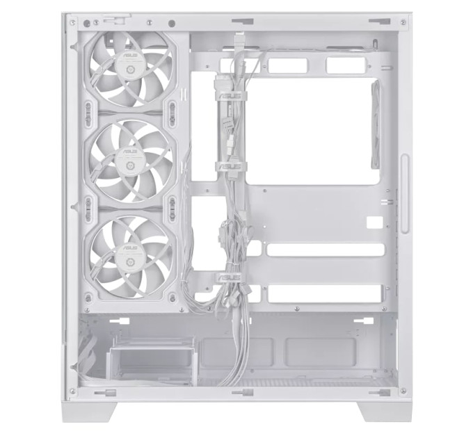ASUS Корпус Asus A31 Plus White Tempered Glass без БЖ (90DC00R3-B19000)