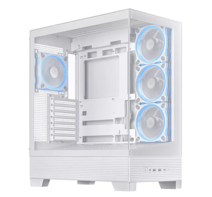 ASUS Корпус Asus A31 Plus White Tempered Glass без БЖ (90DC00R3-B19000)