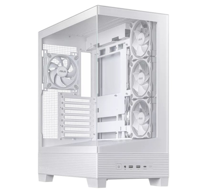 ASUS Корпус Asus A31 Plus White Tempered Glass без БЖ (90DC00R3-B19000)