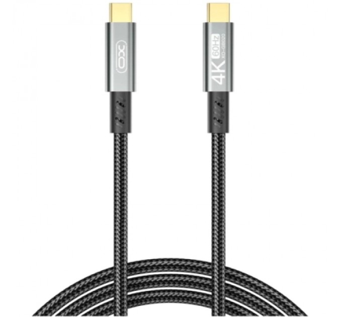 XO Дата кабель USB-C to USB-C 1.0m 100W PD black XO (GB020-CC.tranish)