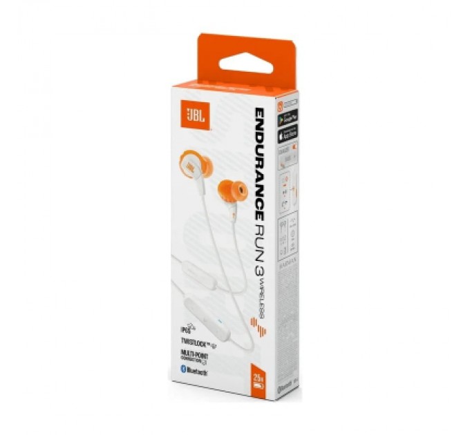 JBL Навушники JBL Endurance Run 3 Wireless White (JBLENDURRUN3BTWHT)