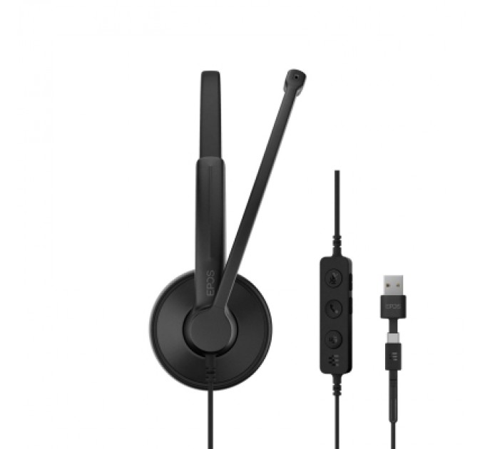 Epos Навушники Epos Impact 100 MS Mono USB-C+A Black (1001419)