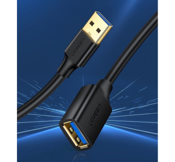 Ugreen Дата кабель USB 3.0 AM/AF 3.0m US129 Black Ugreen (30127)