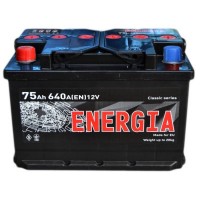 Акумулятор автомобільний ENERGIA 75Аh (000022389)