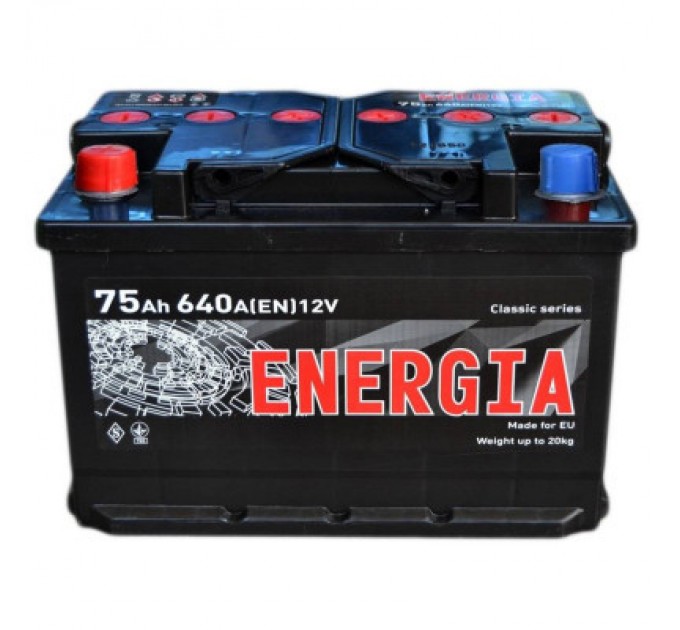 ENERGIA Акумулятор автомобільний ENERGIA 75Аh (000022389)