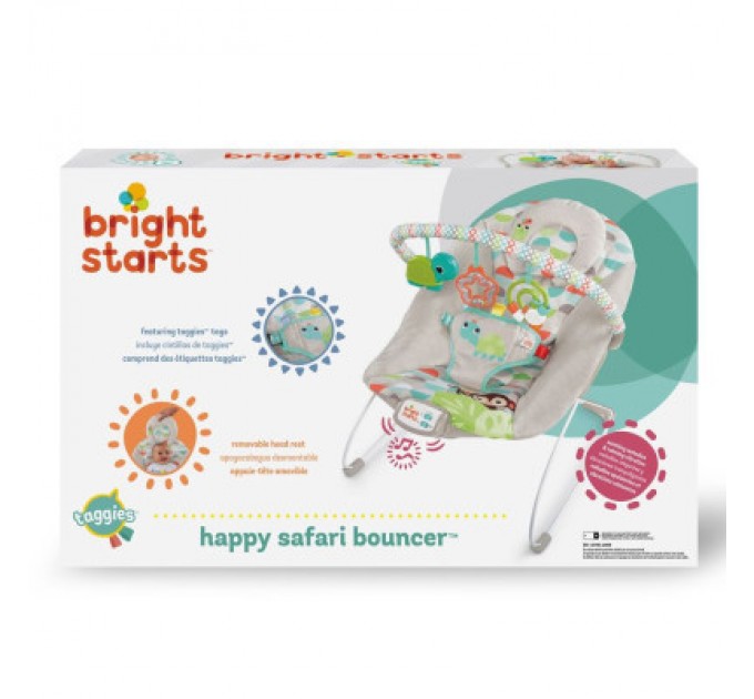 Bright Starts Крісло-гойдалка Bright Starts Happy Safari Bouncer (11508)