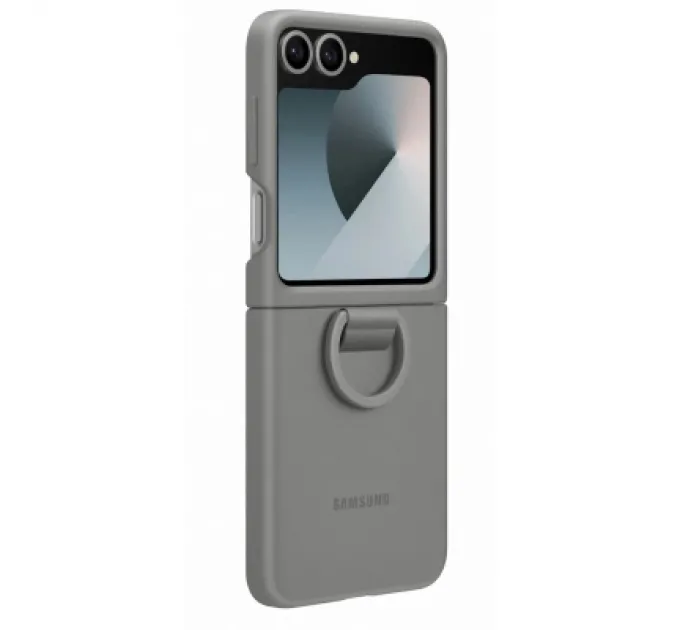 Samsung Чохол до мобільного телефона Samsung Silicone Cover with Ring Samsung Galaxy Flip 6 Gray (EF-PF741TJEGUA)
