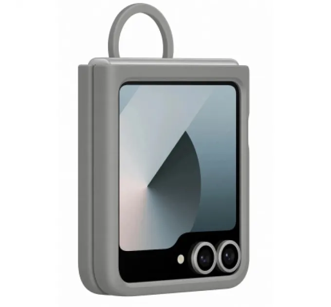 Samsung Чохол до мобільного телефона Samsung Silicone Cover with Ring Samsung Galaxy Flip 6 Gray (EF-PF741TJEGUA)