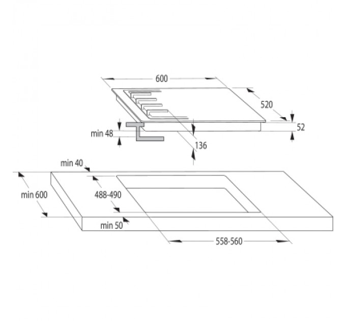 Gorenje Варочна поверхня Gorenje GKTW642SYB