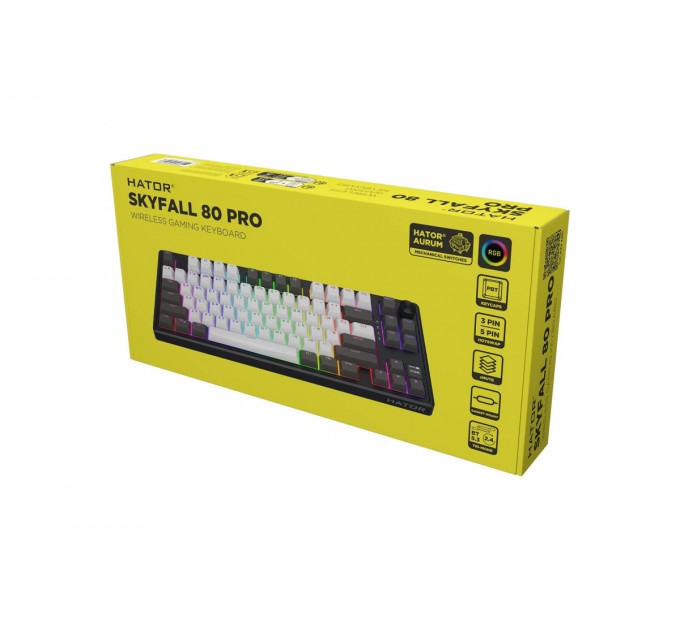 Hator Клавіатура Hator Skyfall 80 Pro Wireless Grey/Black (HTK4180UA)