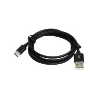 Дата кабель USB 2.0 AM to USB-C 1.0m 2.4A black Patron (CAB-PN-USB-TYPEC-1-B)