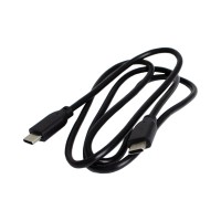 Дата кабель USB-C to USB-C 1.0m 100W black Patron (PN-TYPE-C-100W-1)