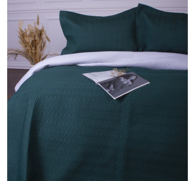 MirSon Покривало MirSon набір Imperial Green Line покривало 150х210 см + наволочки 50х70 см х 2 шт (2200007177950)